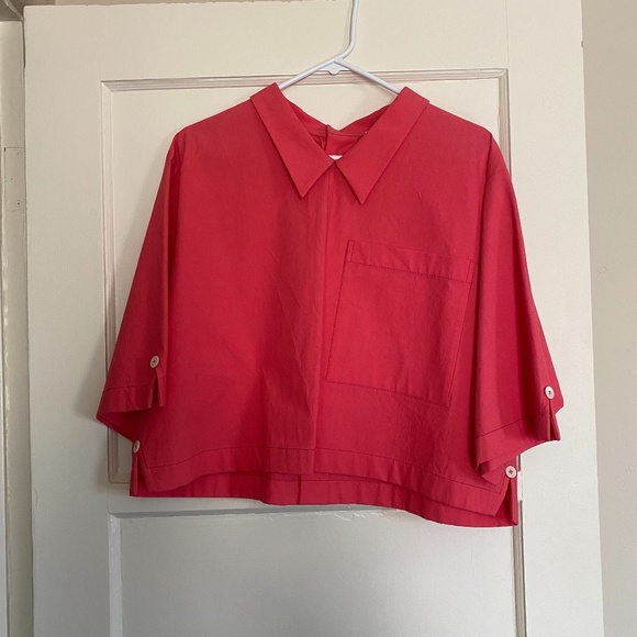Thom Browne New York Women's Pink Collared Shirt